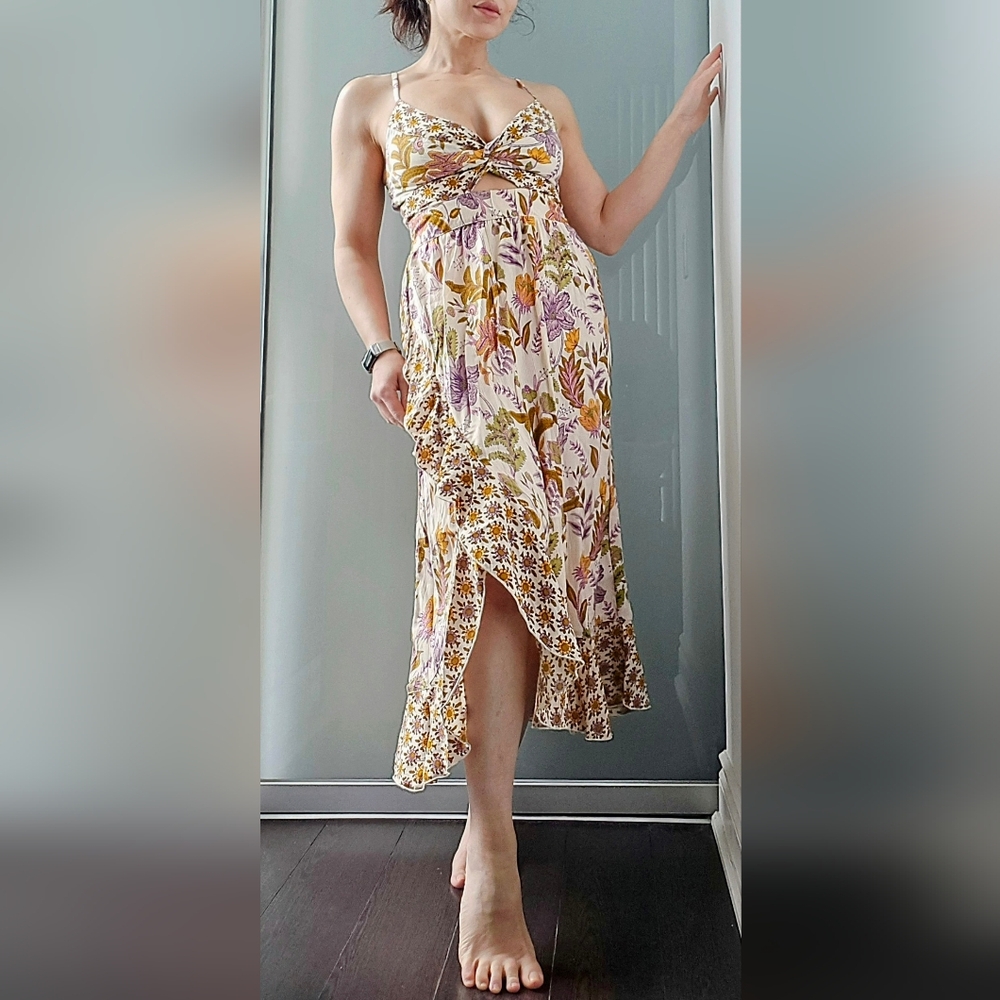 Floral Maxi Dress with Slit